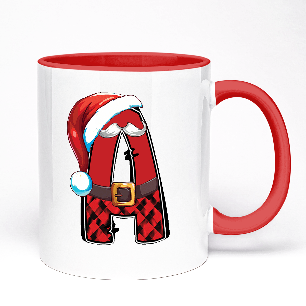 Christmas Gift Mug With Letter | 11oz Ceramic Mug | Christmas Letter Design