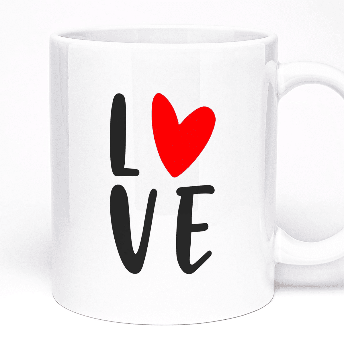 Personalised Love Message Mug | 11oz Ceramic, Custom Text Option, 5 Colours