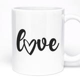 Personalised Love Message on Mug | 11oz Ceramic, Custom Text, 5 Colours