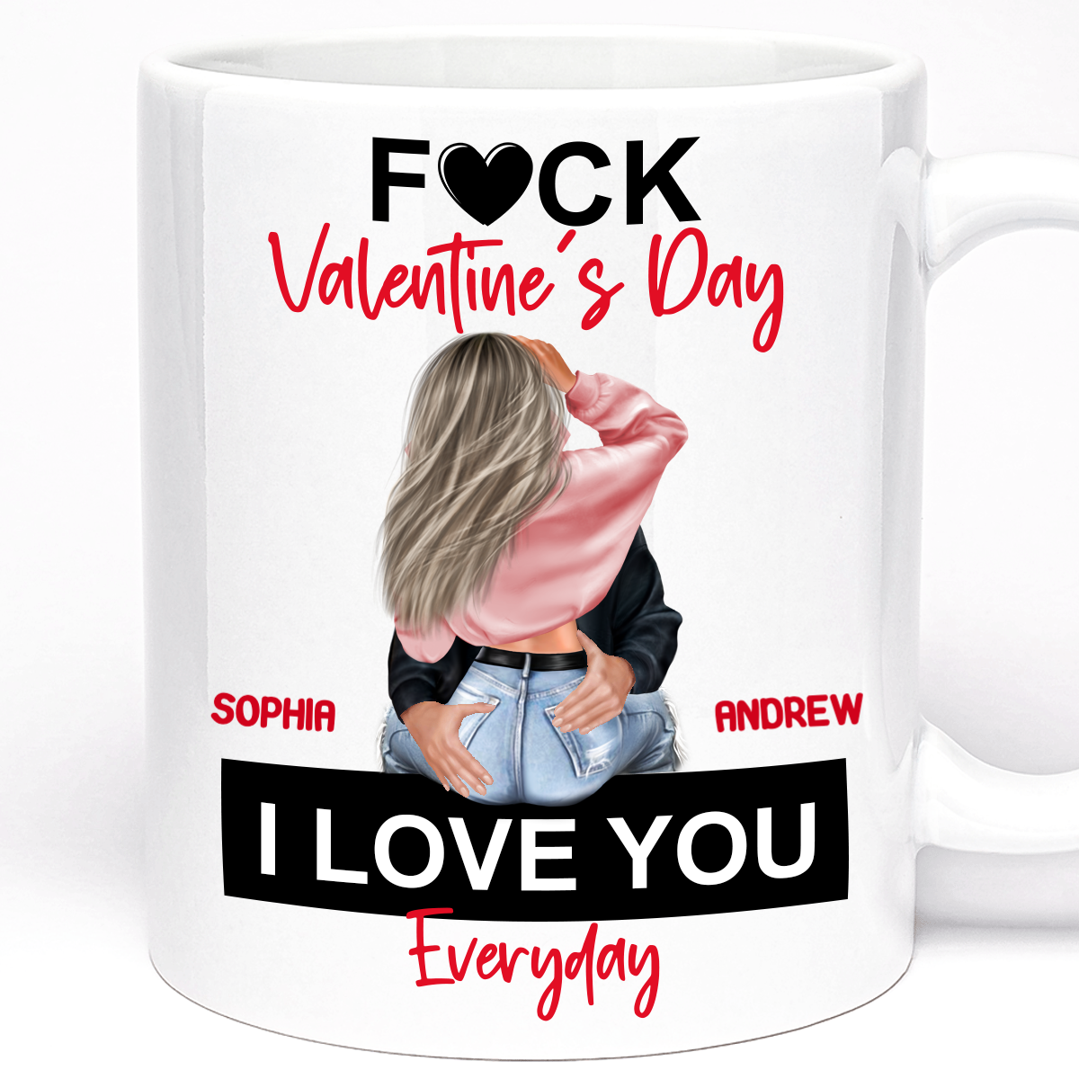 Valentine's Day Gift Mug, I love You Everyday, Gift for Couples, Anniversary, 11oz Ceramic Cup