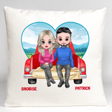 Couple Custom Gift Cushion - 40cm x 40cm, Romantic Anniversary Gift