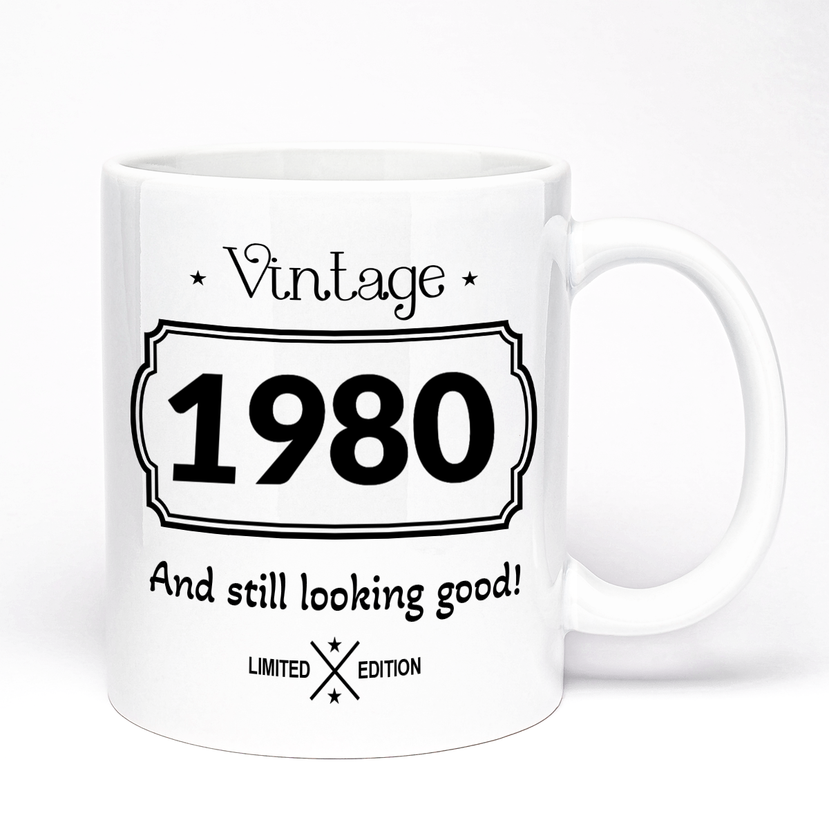 Birthday Gift Mug | Vintage And Still Looking Good | Add Your Year Option | 11oz Ceramic Mug