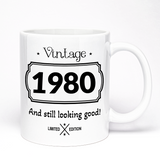 Birthday Gift Mug | Vintage And Still Looking Good | Add Your Year Option | 11oz Ceramic Mug