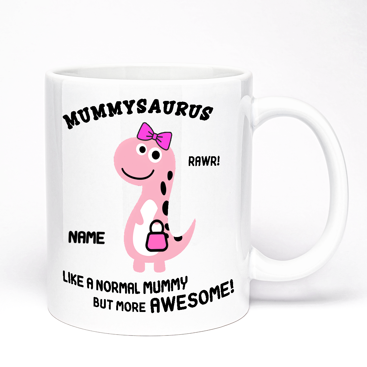 Mummysaurus Gift Mug | Personalised Gift for Mummy | Like a Normal Mummy but More Awesome | 11oz Ceramic Mug