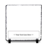 Photo Gift Slate - Custom Photo and Text 19x19 cm, Glossy