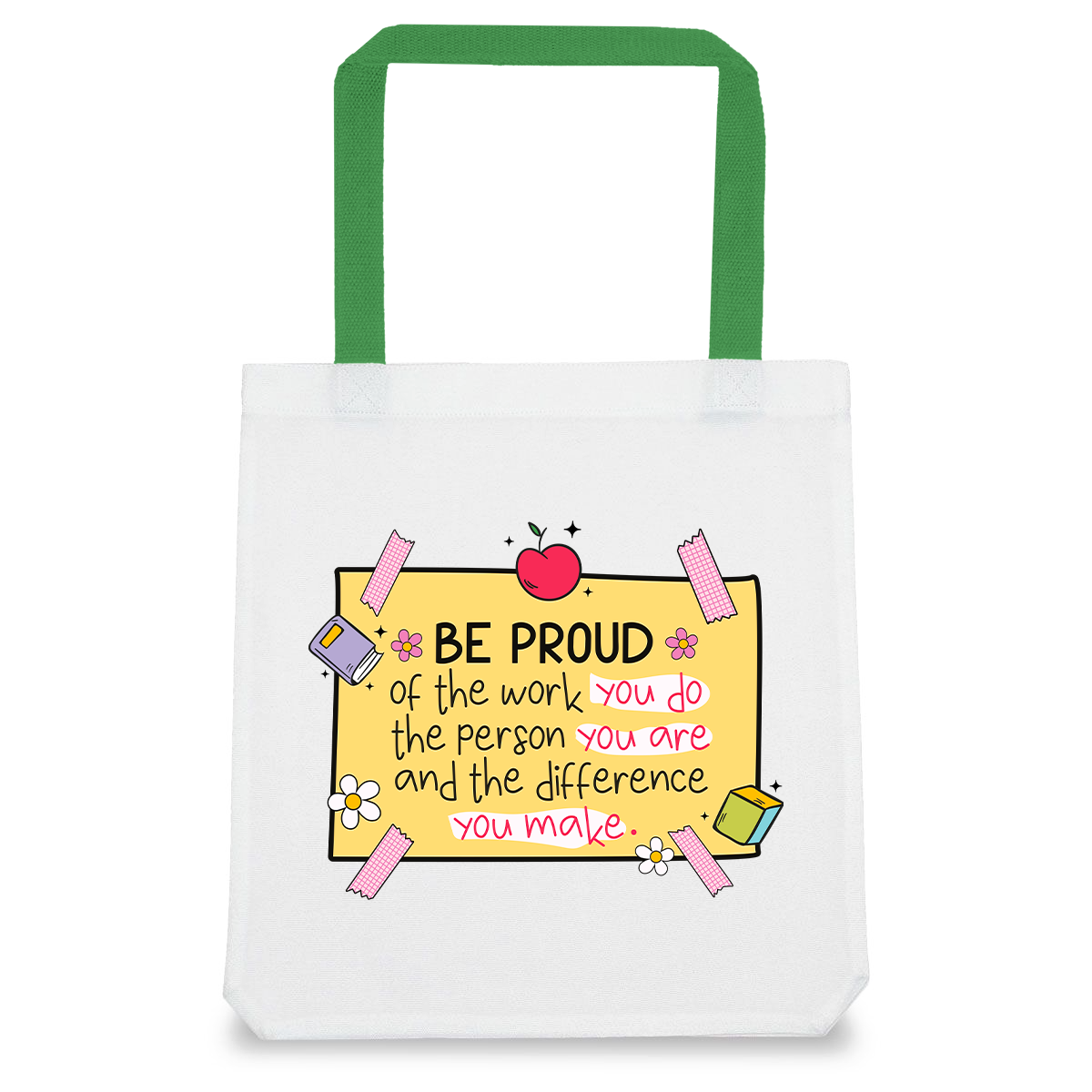 Tote Bag, Gift for Teacher, Durable Polyester