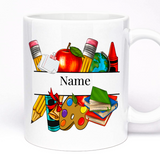 Personalised Teacher's Gift Mug, Custom Name Field, Ceramic 11oz