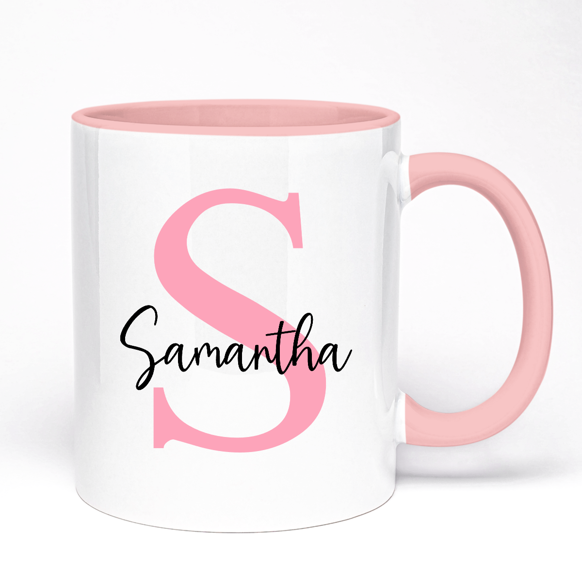 Letter And Name Mug | Gift For Her | Choose Your Letter Enter Name | 11oz Ceramic Mug