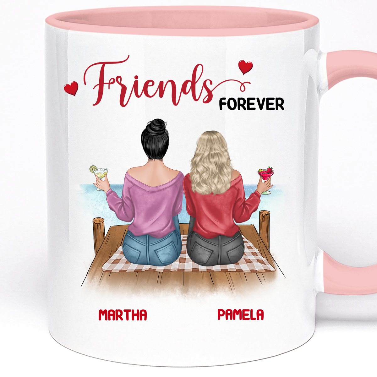 Gift Mug For Friend | Friends Forever Personalised Mug 11oz Ceramic