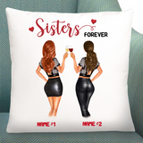 Personalised Gift Cushion For Sister | Sisters Forever Custom Cushion 40x40 cm