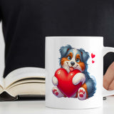 Romantic Gift Mug | Valentine's Gift For Dog Lover| 11oz Ceramic Cup