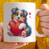 Romantic Gift Mug | Valentine's Gift For Dog Lover| 11oz Ceramic Cup