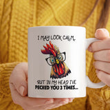 Chicken Mug Gift | 11oz Ceramic Mug | Funny Quote Design