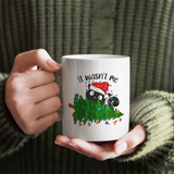 Christmas Gift Mug | It Wasn't Me Cat With Fallen Christmas Tree | 11oz Ceramic Mug