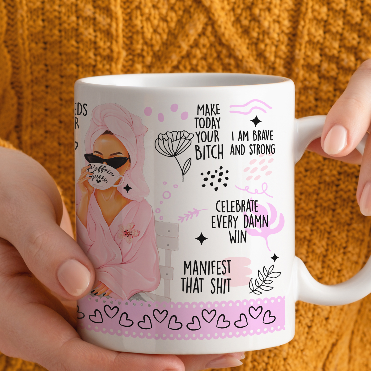 Affirmation Manifestation Mug, Gift for Her, Friend, Sister | 11oz Ceramic Mug