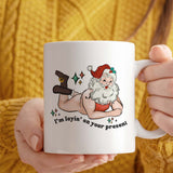 Christmas Mug For Grownups | I'm Laying On Your Present | 11oz Ceramic Mug