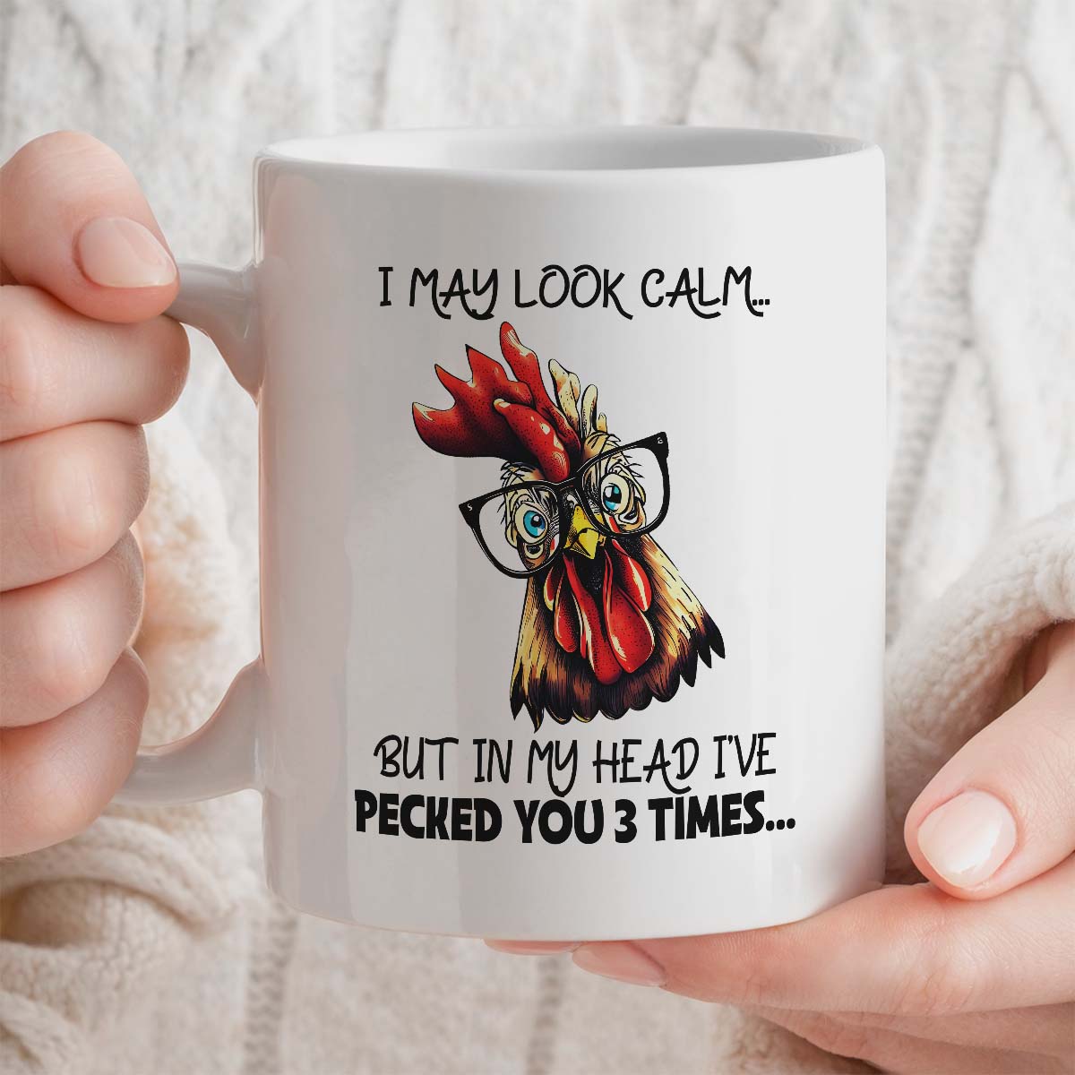 Chicken Mug Gift | 11oz Ceramic Mug | Funny Quote Design