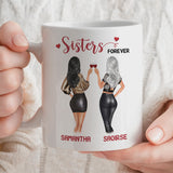 Custom Gift Mug For Sister | Sisters Forever Personalised 11oz Ceramic Cup